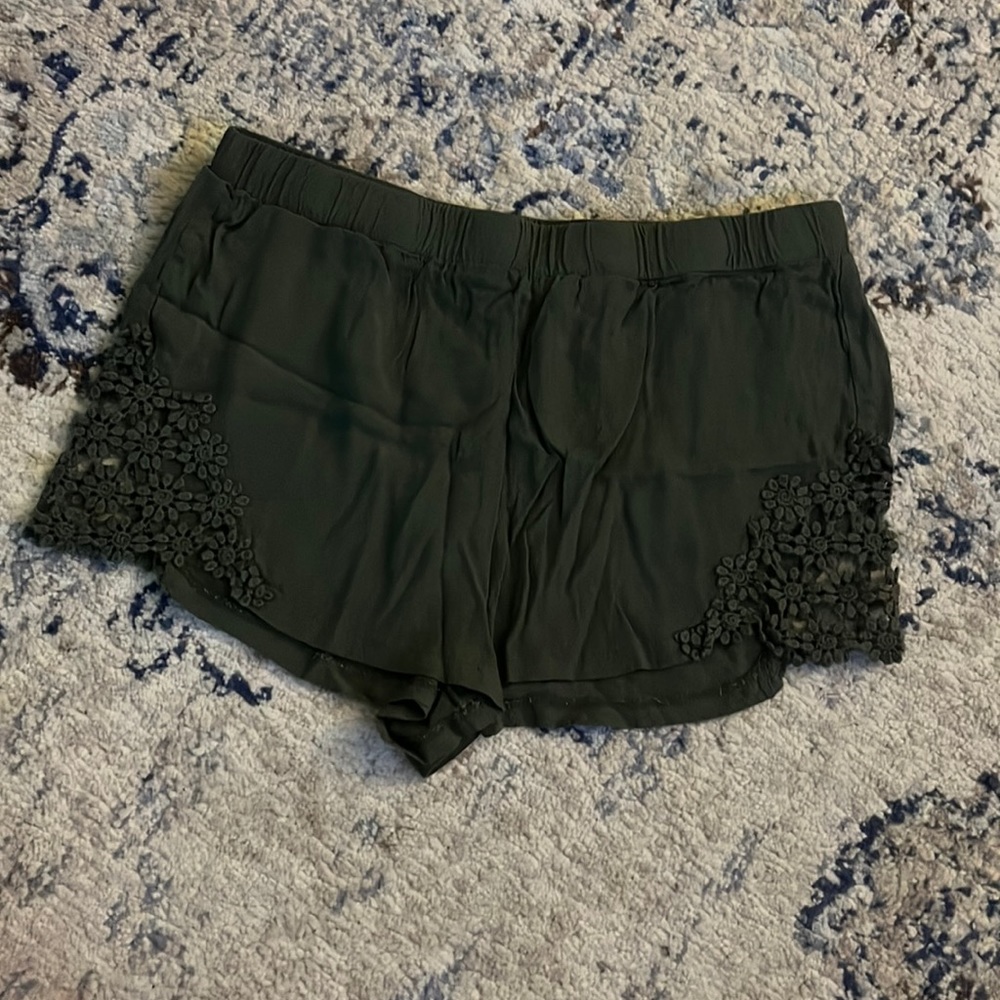 Forever 21 Green Flow Shorts